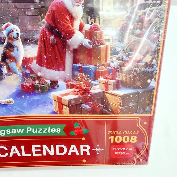 Advent Calendar 1008 Piece Christmas Jigsaw Puzzle  27.5" x19.7" Countdown Fun - Picture 4 of 12
